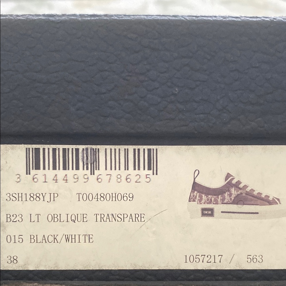 Dior B23 Low-Top Sneakers in Black and White